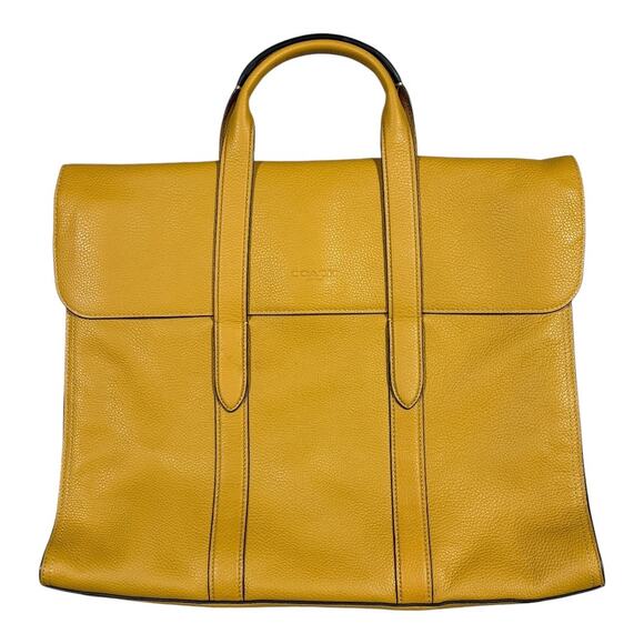 COACH LEATHER METROPOLITAN PORFOLIO BRIEFCASE - Picture 1 of 15